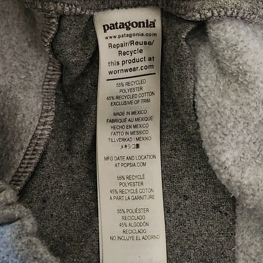 Patagonia P-6 Label Uprisal Sweatpants Mens Medium Gray Heavyweight Outdoor